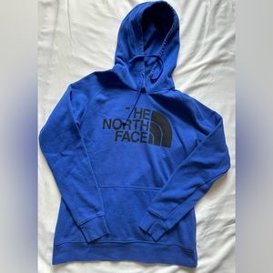 The North Face Royal Blue Soft Long Sleeve Women’s Medium Full Graphic Hoodie